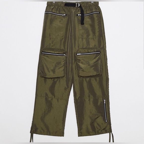 Olive Cargo Pants - Picture 2 of 2